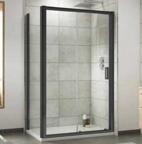 Black Rectangular Complete Shower Enclosure